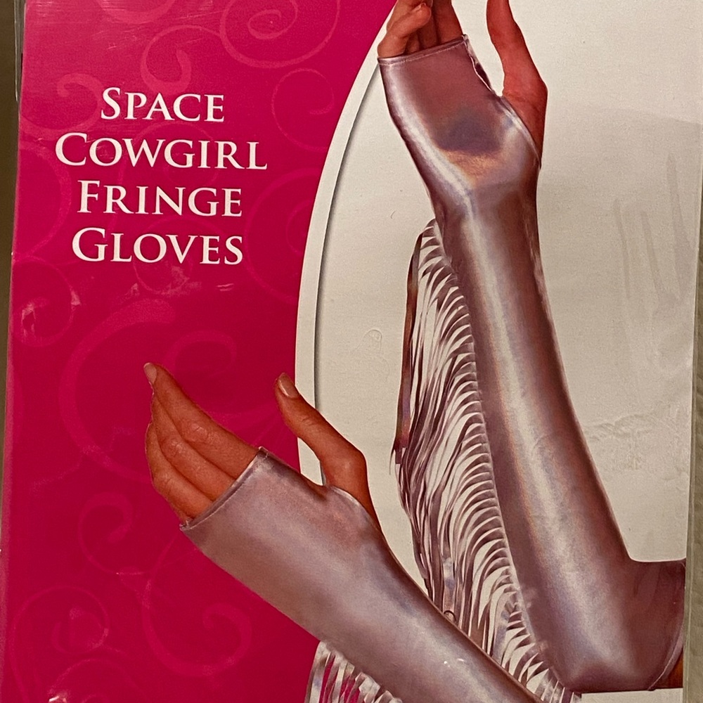 NWT Space Cowgirl Fringe Gloves One Size